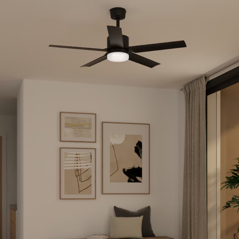 Harbor Breeze Reidsport 44-Inches Matte Black ceiling fan